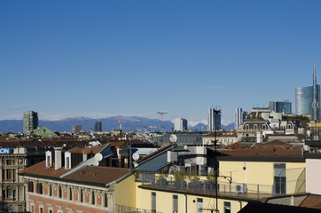 Fototapeta na wymiar Milan beautiful view of the city