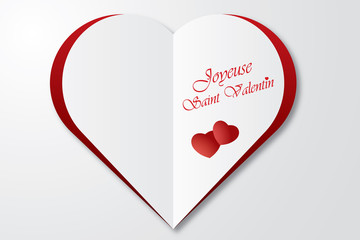 Fototapeta premium carte de saint valentin