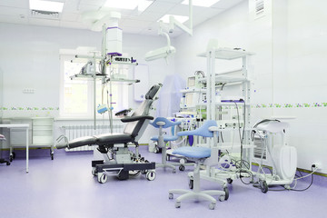 interior of the operating room in dental clinic