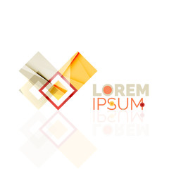 Logo, abstract geometric business icon