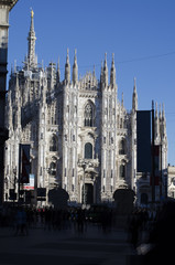 Fototapeta premium milan a glimpse of the beautiful Cathedral