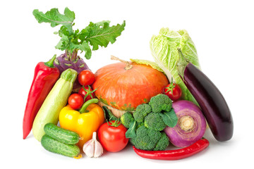 fresh and ripe vegetables
