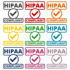 HIPAA badge - Health Insurance Portability and Accountability Act