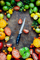 Fresh organic tomatoes