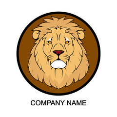 Logo with head of a lion