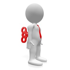 3D cartoon character