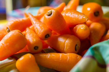 Raw Chantenay carrots
