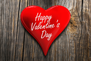Happy Valentines Day – Red Heart with Text