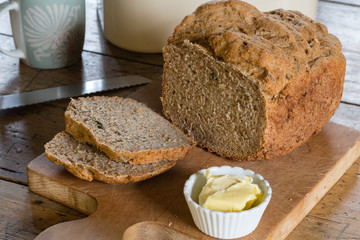 home baked bread