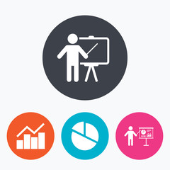 Diagram graph Pie chart. Presentation billboard.