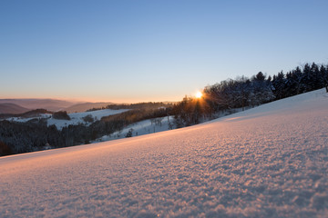 Obraz premium Winterlandschaft Schwarzwald