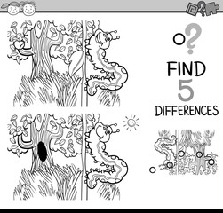 black and white differences task