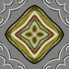 Ornamental pattern tile