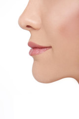 Obraz premium Profile of a young beautiful woman