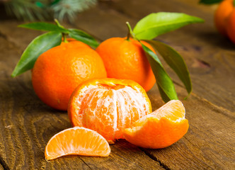 Mandarins Tangerines Closeup