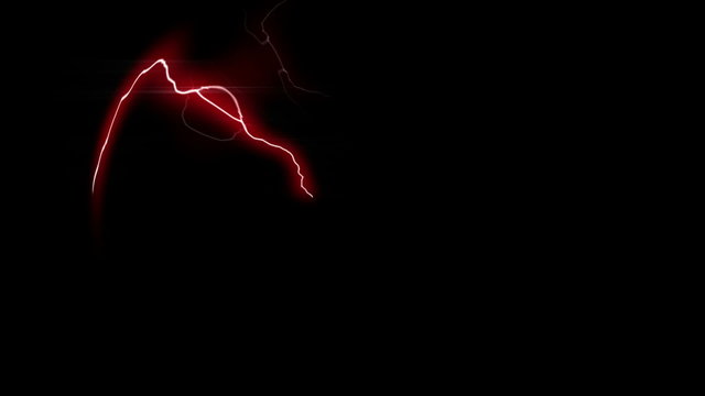 Electric Plasma Globe Background (30fps). An animated background loop featuring a glowing electric globe flickering with electricity and red lightning.