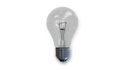 Light Bulb, electric lighting isolated on white background