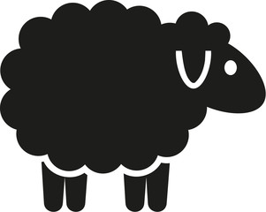 Obraz premium Cute cartoon sheep