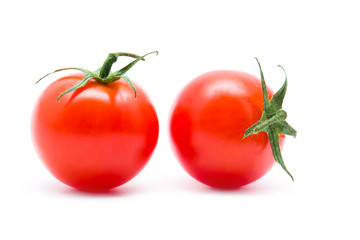 tomatoes  on white background
