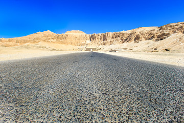 The temple of Hatshepsut near Luxor in Egypt