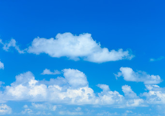 clouds in the blue sky