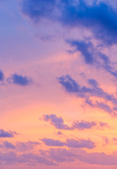 clouds in the blue sky