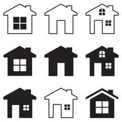 house icon set