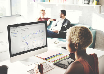 Business People Analysis Thinking Finance Growth Success Concept