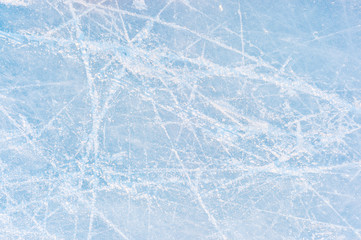 Ice texture on a skating rink
