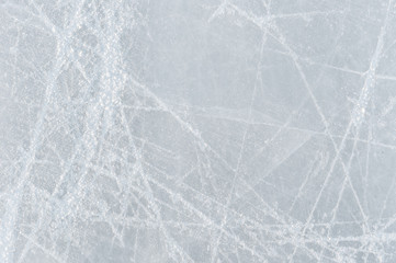 Ice texture on a skating rink