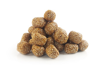 Indian sweet Sesame rullede balls
