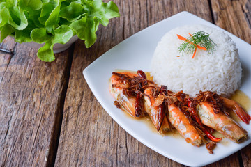 Fried Prawn shrimp with Tamarind Sauce