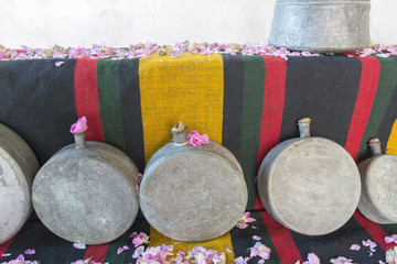 ancient Bulgarian rose oil equipment, typica for Karlovo and Kaz