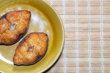Fried narrow-barred Spanish mackerel