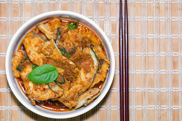 Giant sea catfish curry