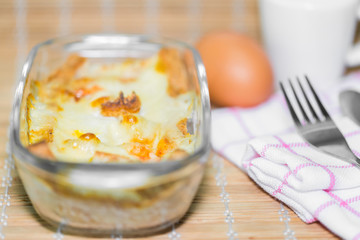 Homemade casserole breakfast