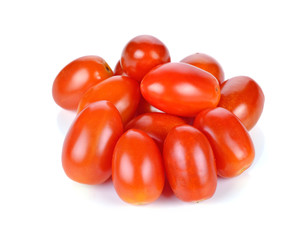 tomatoes isolated on white background.