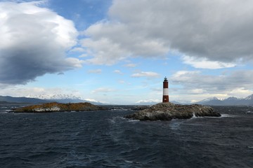 Lighthouse in the Beagle channel.