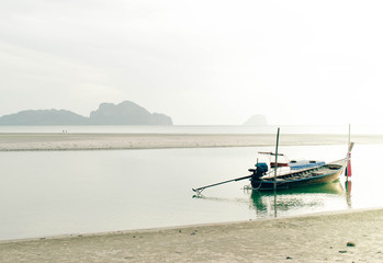 Obraz premium traditional Thai long tail boat