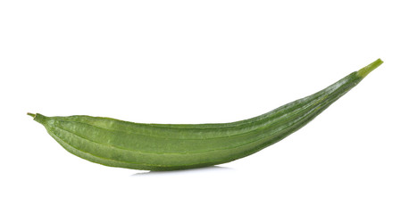 Fresh luffa vegetable  on white background