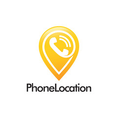 Obraz premium Telephone Location Logo icon