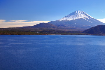 湖と富士山