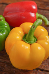 Red Green and Yellow sweet pepper