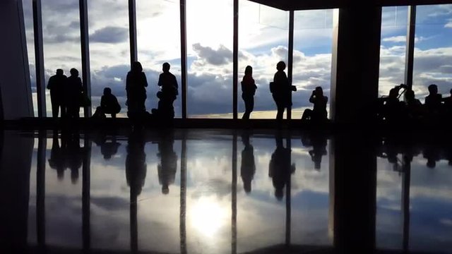 People at Airport Terminal Time Lapse 4K
