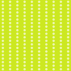 Green pattern with flowers