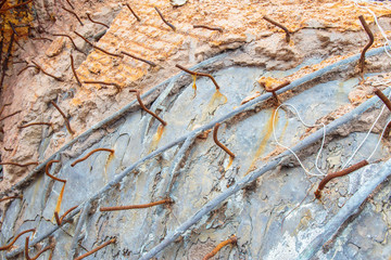 Under construction site background.