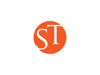 Double ST letter logo