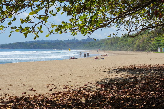 Cocles beach on the Caribbean coast of Costa Rica