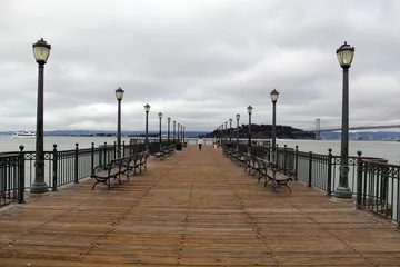 Fotobehang A Cloudy Day In San Francisco Bay © alina avanesian