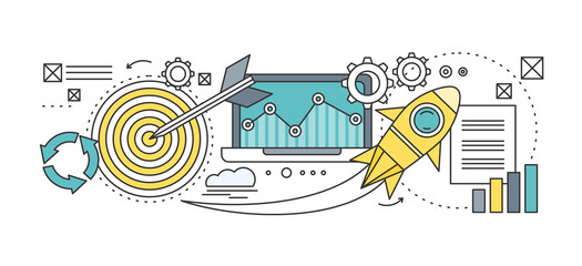 Fototapeta premium Concept Search Engine Optimization